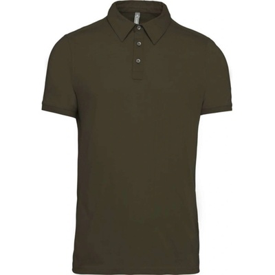 Kariban pánská polokošile Jersey světlá khaki