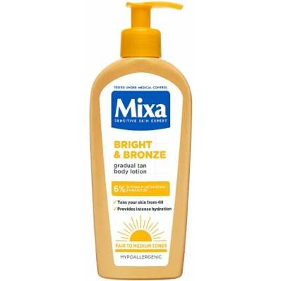 Mixa Bright & Bronze pro světlé až střední tóny pleti tónovací tělové mléko 250 ml