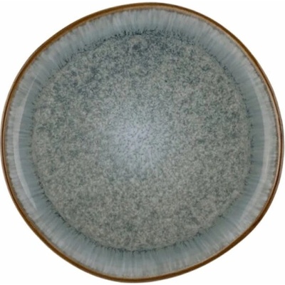 DOMOLETTI Dezertní talíř Eucalyptus 20,3 cm, bílý/zelený