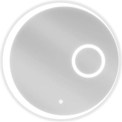 Mexen Ella кръгло осветено огледало за баня с козметично огледалце, 60 см, LED 6000K, анти-пара - 9811-060-060-611-00 (9811-060-060-611-00)