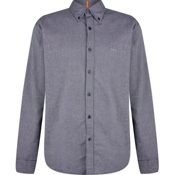 Image 1 of HUGO BOSS Men's Rickert Oxford Shirt Classic Style - Navy 418