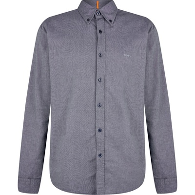 HUGO BOSS Men's Rickert Oxford Shirt Classic Style - Navy 418