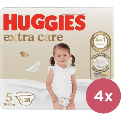 HUGGIES Extra Care 5 12-17 kg 4x 28 ks