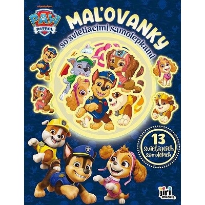 Maľovanky so svietiacimi samolepkami Labková patrola
