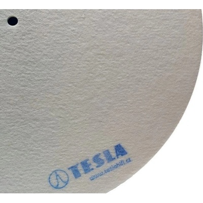 TESLA Antistatic Slipmat White: Kvalitní slipmat pro gramofonové přístroje v bílém provedení