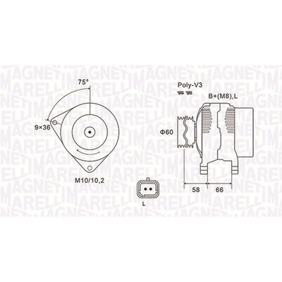 Generátor MAGNETI MARELLI 063731637010