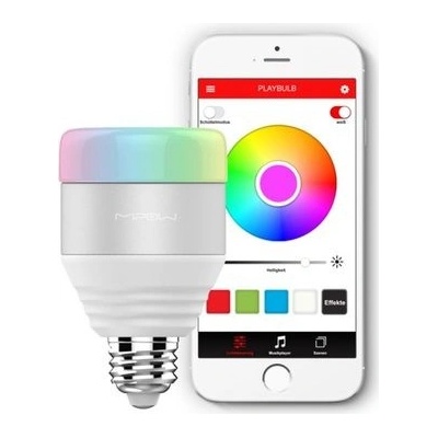 MiPow Playbulb Smart LED žárovka E27 5W 40W RGB, bílá MP-BTL201-WT