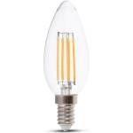V-TAC LED Крушка 4W Filament E14 Кендъл Димиращ 3000K - 2870 (2870)