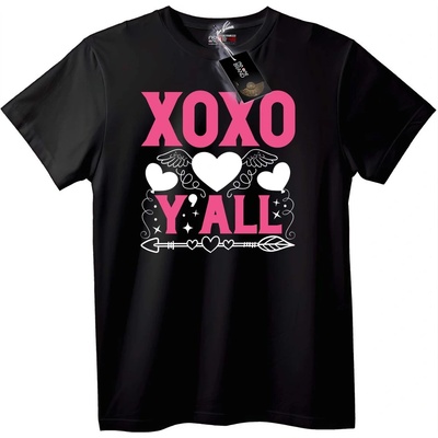 NOONEBRAND Тениска XOXO Любов - 2XL, White
