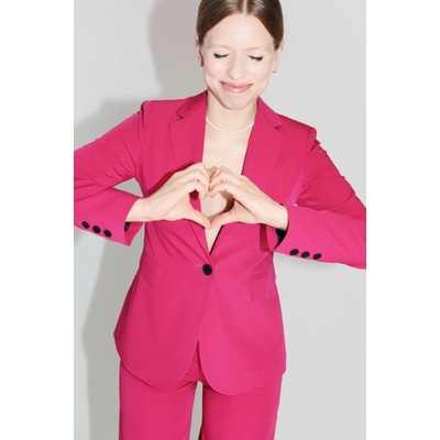 Stylove Dámske sako Classic fuchsiová