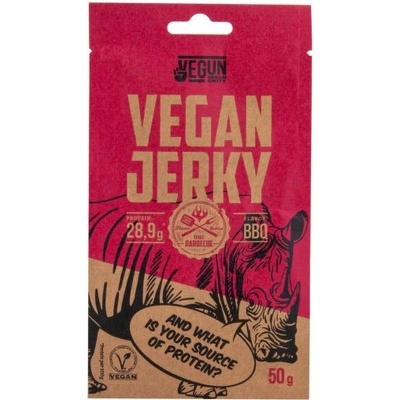 VegSnack s.r.o. Vegan Jerky s příchutí BBQ 50 g VEGUN