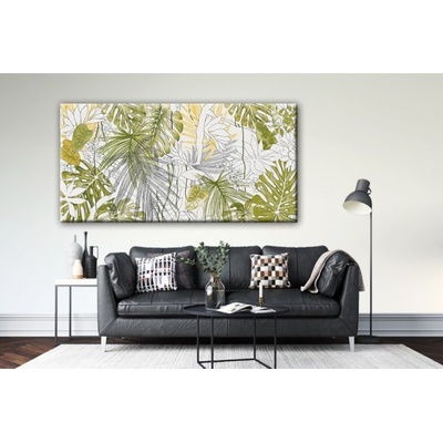Divio Obraz na plátně listy, vzor 41436 Velikost: 60x120 cm