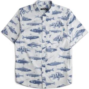 KAVU Мъжка риза с копчета Kavu Topspot Shirt - Big Blue Fish (033-3156-0111)