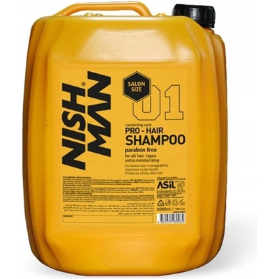 Nishman Pro-Hair šampón na poškodené a suché vlasy 5000 ml