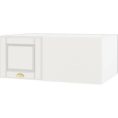 ИРИМ Горен ъглов кухненски шкаф Сити БФ-Бяло мат-09-113 90 см