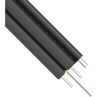 DeTech Оптичен кабел DeTech, FTTH, 2 cores, Outdoor, 2000m, Black - 18413 (DE-18413)