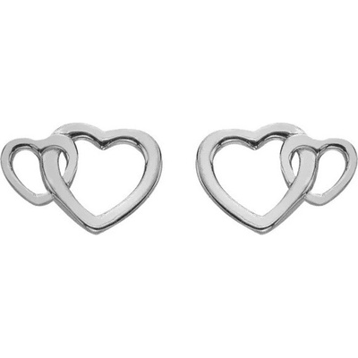 Hot Diamonds Stříbrné srdíčkové náušnice Silver Whisper SWE006