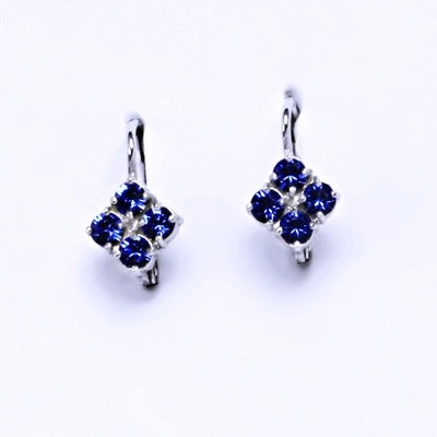 Čištín s krystaly Swarovski Saphire NK 1324