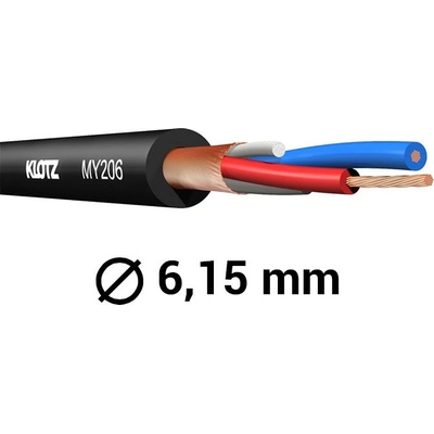 Klotz MY206SW Mikrofónny kábel, 100m