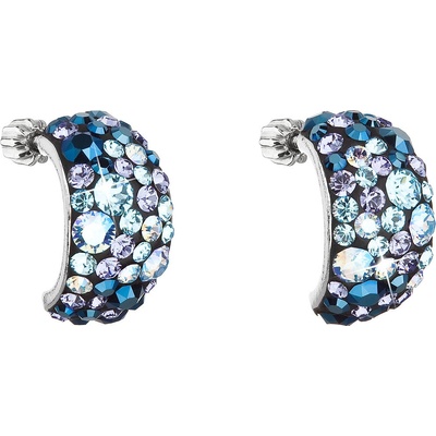 Pavona visací s krystaly Swarovski modré půlkruh 31164.3 blue style