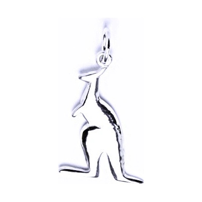 Čištín Stříbrný přívěšek, klokan, P 703