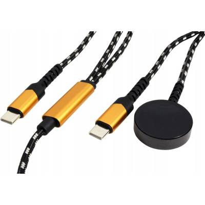 ROLINE USB nab kabel,USB B-USB C (60W)+nab podložka pro Apple (15W),1,2m
