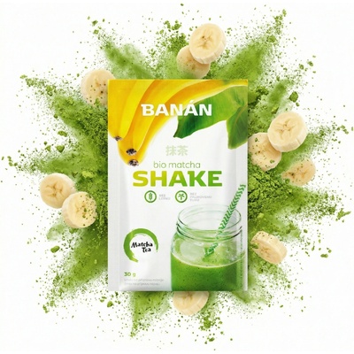 Čajová květina Matcha Tea Bio Matcha shake banán 30 g – Zbozi.Blesk.cz