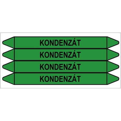 Značení potrubí, kondenzát,4 ks, 250 × 26 mm PZ 008655