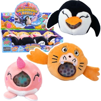 LEAN Toys Plyšový mačkací gniotek se zrníčky vody zvířátko 6 cm – Hledejceny.cz