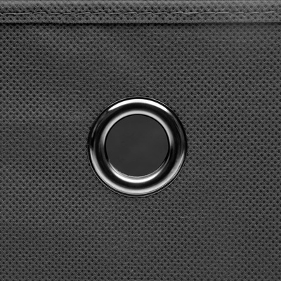 VidaXL Úložné boxy s víky 4 ks šedé 32 x 32 x 32 cm textil