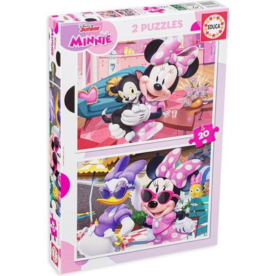 Educa Пъзел Educa от 2 x 20 части - Мини Маус (EDU19297)