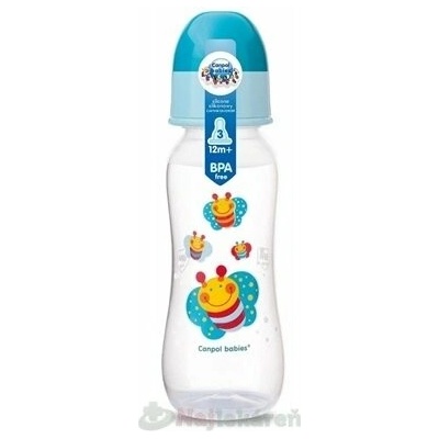 Canpol babies tvarovaná kojenecká láhev 250 ml