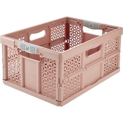 KEEEPER Skládací box s měkkými úchyty Lea 32 l Nordic Pink