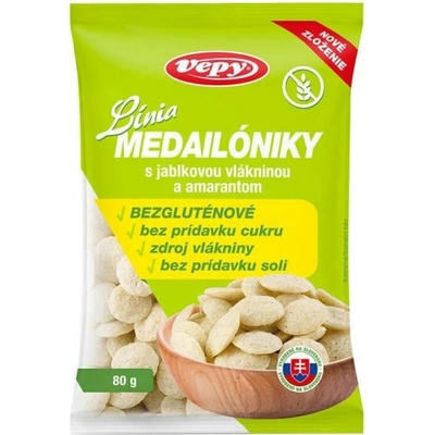Vepy - Línia medailónky s jablečnou vlákninou bez lepku 80 g