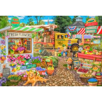 Image 1 of Bluebird Puzzle - Puzzle Farmers Market Spring Summer Season - 1 000 piese