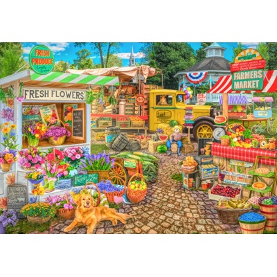 Bluebird Puzzle - Puzzle Farmers Market Spring Summer Season - 1 000 piese