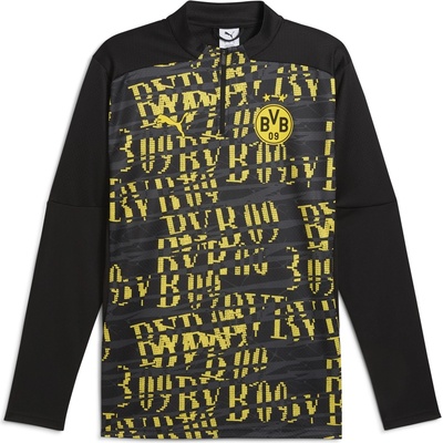PUMA Borussia Dortmund Pre Match Drill Top Adults - Black/Yellow