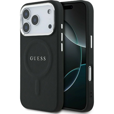 GUESS PU Saffiano MagSafe Заден Калъф за iPhone 17 Pro Черен Guess | Cheren | МЪЖЕ | UNI