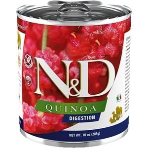 Farmina N&D Quinoa Dog Digestion Adult GRAIN FREE - консерва за кучета в зряла възраст за компенсиране на лошо храносмилане и екзокринна панкреатична недостатъчност, с агне и киноа, БЕЗ ЗЪРНО, 285 гр Италия P