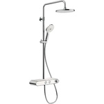 Duravit - Душ комплект с термостат, диаметър 23 cm, 3 струи, хром/бял TH4380008005 (TH4380008005)