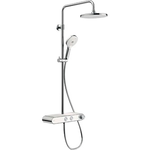 Duravit - Душ комплект с термостат, диаметър 23 cm, 3 струи, хром/бял TH4380008005 (TH4380008005)