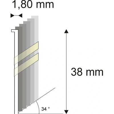 Truhlářské Brady šikmé 34° Narex 15G-DA/38 - 1,80 x 38 mm - 4.000 ks