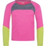 Trollkids Детска спортна тениска Trollkids Girl's Seiland Longsleeve Sport shirt - Fresh Berry / Graphite / Hedge Green - размер 164 (EU) (704-4648-0419)