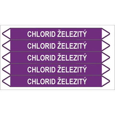 Značení potrubí, chlorid železitý,5 ks, 150 × 12 mm PZ 007132