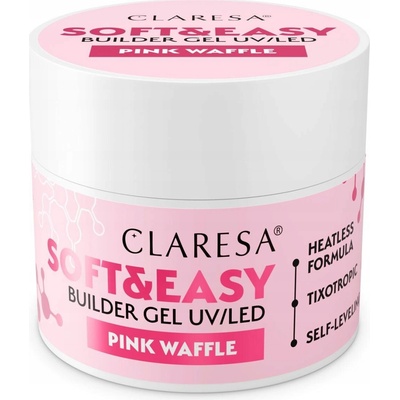 Claresa Soft Easy stavební gel pink waffle 45g