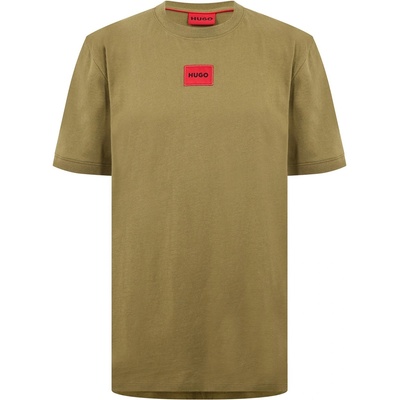 Hugo Тениска Hugo Mens Regular Fit Diragolino T-Shirt - Green 389