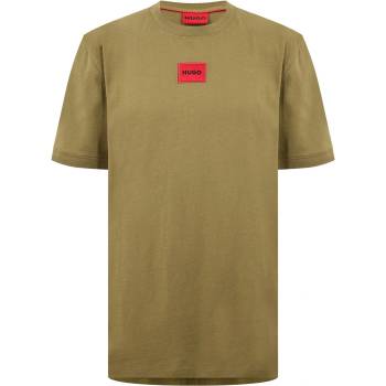 Hugo Тениска Hugo Mens Regular Fit Diragolino T-Shirt - Green 389