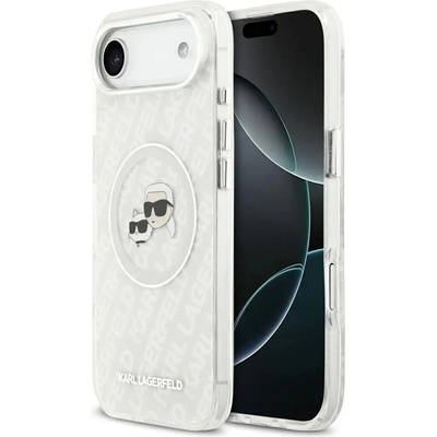 KARL LAGERFELD IML Glitter Karl&Choupette Heads Logo MagSafe Case за iPhone Air - сив (3666339499228)