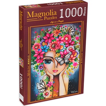 Magnolia Пъзел Magnolia от 1000 части - Жена с цветя (1707)