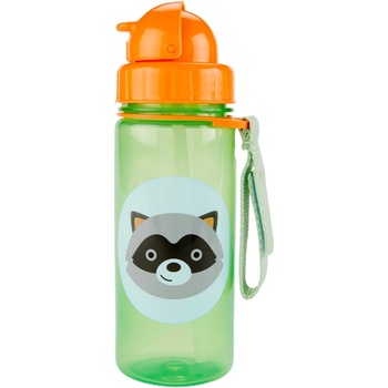 Skip Hop Бутилка със сламка Skip Hop Zоо - Raccoon, 385 ml (9Q336910)